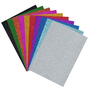 Non-Shed Glitter Card 350GSM Craft Sheets for Cricut Card making and scrapbooking DIY Projects A4 Premium Glitter Card Scrapbooking Crafts 画像 20