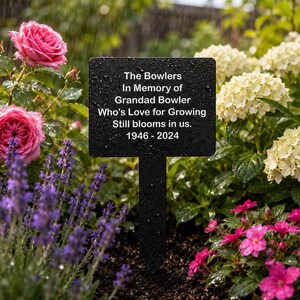Custom Garden Stake Sign | Personalised Plant Marker | Acrylic Tree Label | UV Printed Garden Sign | Vegetable Patch Marker | Gardening Gift