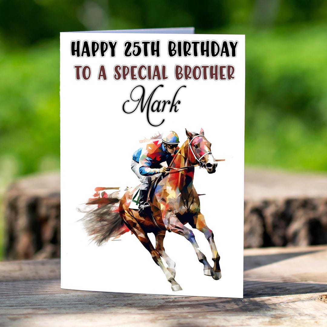 Horse Birthday Card for a Granddaughter, Horse Riding Card, Girl and ...