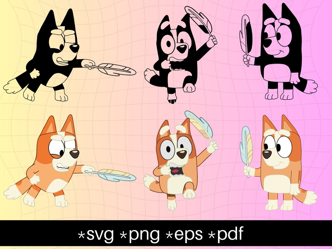 Bluey Bingo's Magic Featherwand 6x Bundle Cutest Unique Etsy