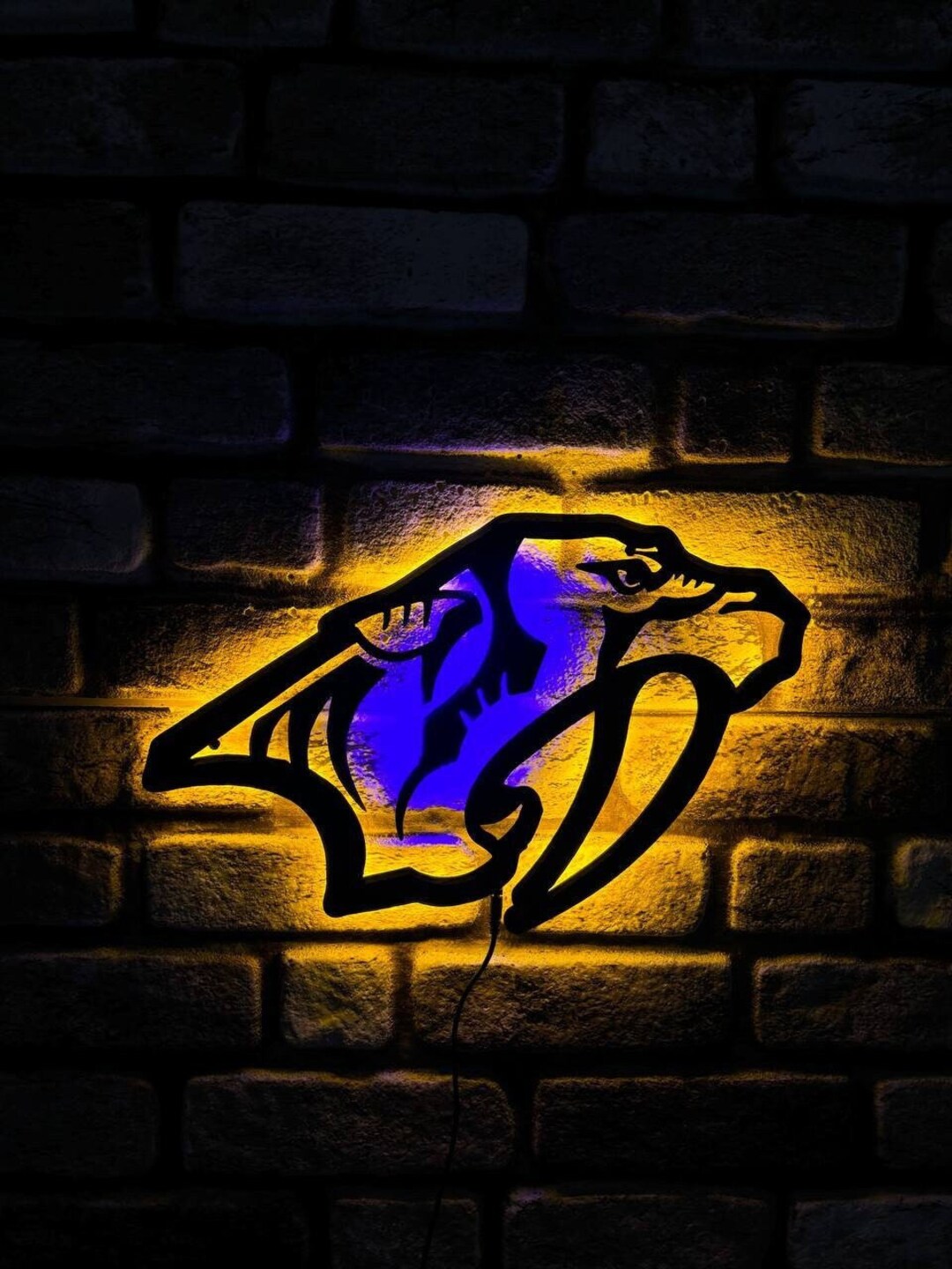 Nashville Predators Lighted Wall Decor , Nashville Predators Led Sign