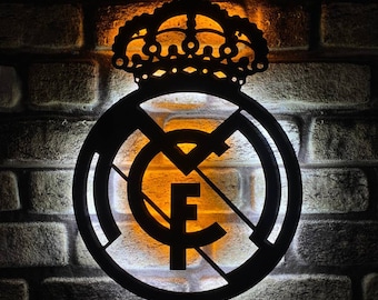 Real Madrid CF , Real Madrid Led Sign , Football Wall Decor , Real Madrid Neon Wall Decor, La Liga Real Madrid , Christmas Gift , Christmas