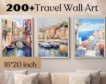 Retro Travel Posters,Travel art print, Travel Pictures, Famous Landmarks,Travel Decor,Perfect travel gift, Travel Wall Print ,Room Decor