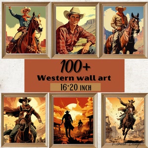Cowboy Posters ,Rodeo Poster, Cowboy Wall Art Cowboy Decor Western Wall Art Western Posters South Western Decor Cowboy Prints, Western Print