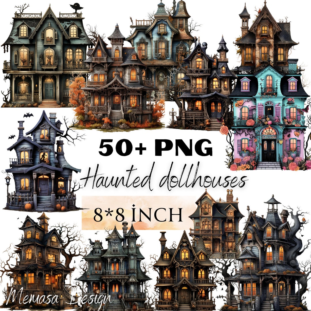 Printable Halloween Haunted Dollhouse, Junk Journal Digital Halloween ...