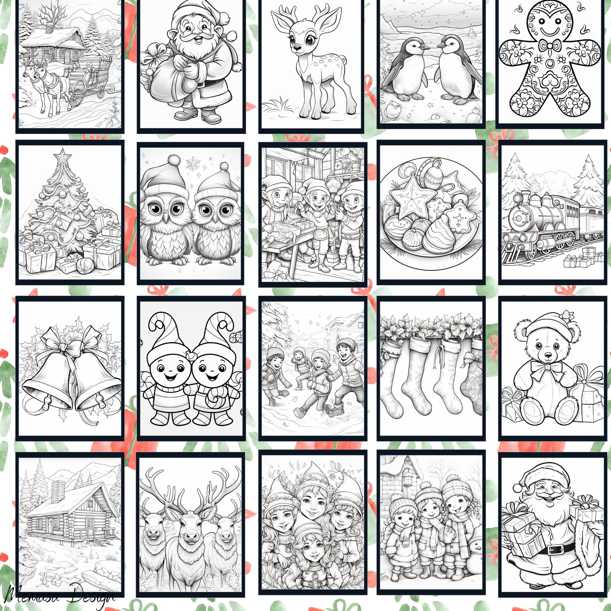 Printable Christmas Colouring Pages - Il Fullxfull.5363406956 2cxz