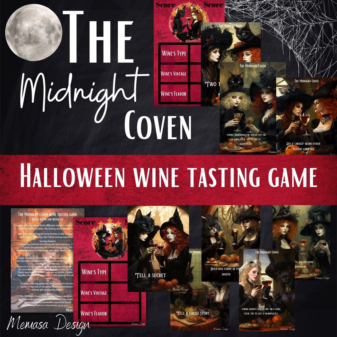 The Ultimate Halloween Card Gamehalloween Wine Tasting Game - Etsy
