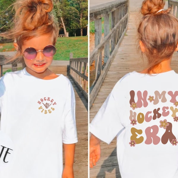 In My Hockey Era Youth Tshirt, Hockey Lover Toddler Shirt, Gift for Hockey Player, Girls Hockey Team Shirt, Ice Hockey Game Day Gift