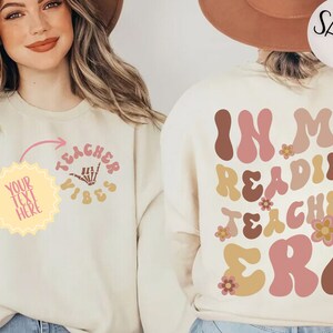 Reading Teacher Era Sweatshirt: Booktoker Gift, Elementary School