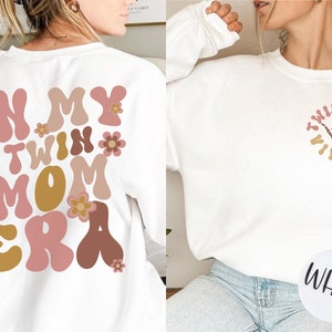 In My Twin Mom Era Sweatshirt, In My Mom Era Tee, Twin Mom Crewneck, Twin Mom Club, Twin Mama New Mom Gift,Expecting Mom Gift,Gender Reveal