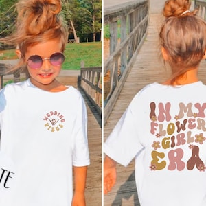 In My Flower Girl Era Shirt, Flower Girl Toddler Shirt, Wedding Party Kids Shirt, Bridal Party Shirt for Kids, Wedding Souvenir Gift