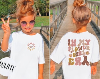 In My Flower Girl Era Shirt, Flower Girl Toddler Shirt, Wedding Party Kids Shirt, Bridal Party Shirt for Kids, Wedding Souvenir Gift