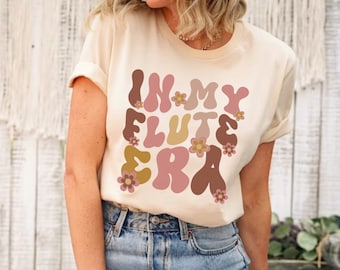In My Flute Era Shirt, Gift for Fluatist, Womens Retro Girls Flute player Tshirt, musician tshirt, music teacher instructor, classical music