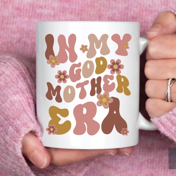 En la taza de café de la era de la madrina, regalo de la madrina, propuesta de la madre de Dios, regalo de la madre madrina para las mujeres, regalo de cumpleaños de la taza de café de la madre de Dios para mamá