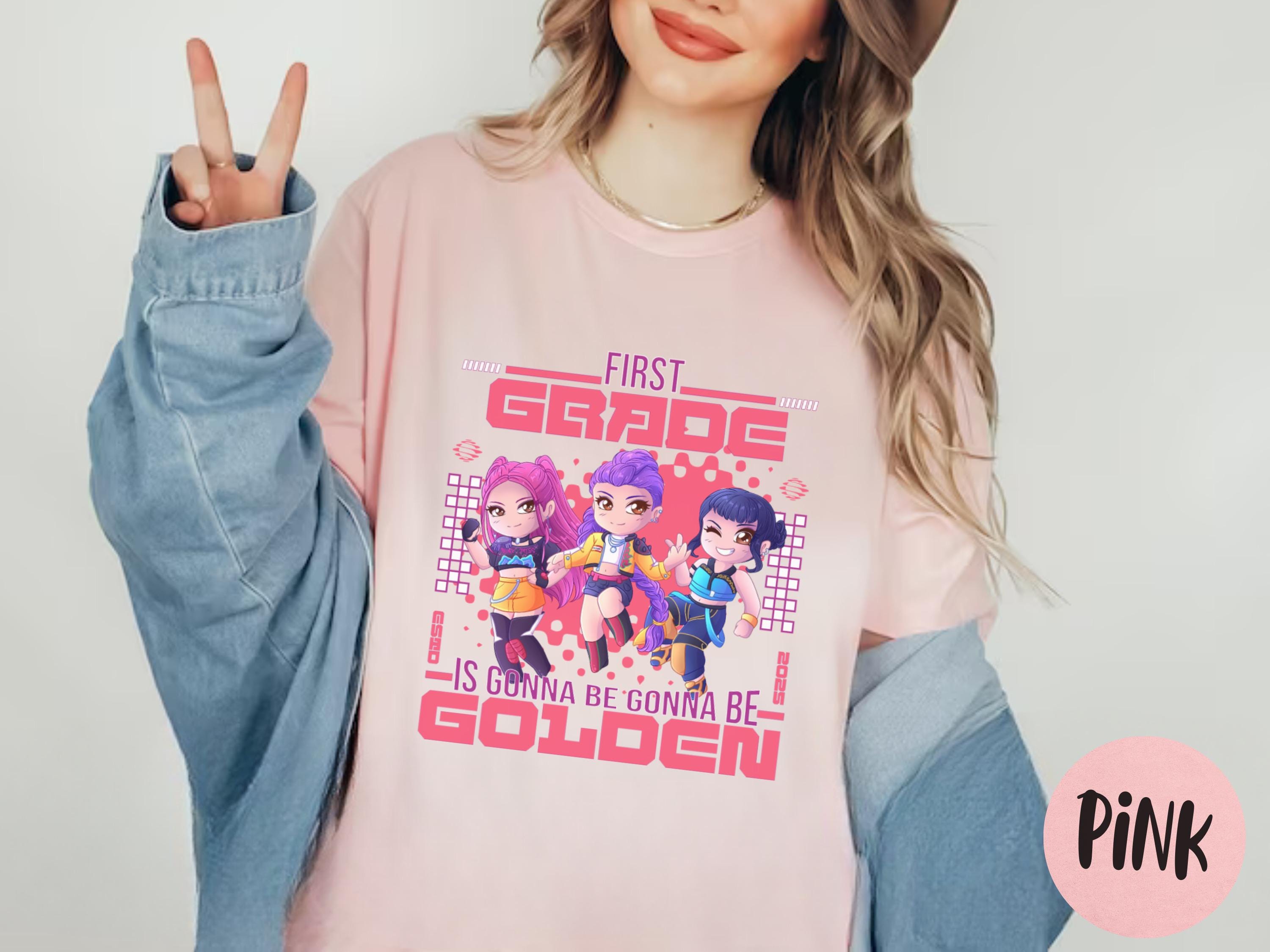 First Grade is Gonna Be Golden Kpop Back to School Chibi Shirt