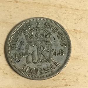 1946 Sixpence
