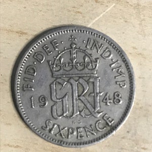 1948 Sixpence