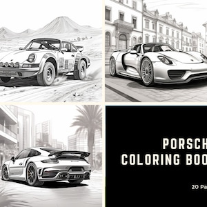 20 Porsche Coloring Pages (Downloadable PDF)