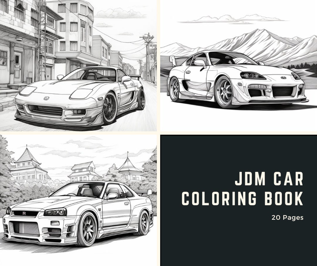 Best Coloring Book Cars for kids Ages 6-12. Extra Large 300+ pages. More  than 170 cars: Honda, Nissan, Jaguar, Toyota, Land Rover, Chevrolet and  other (Paperback)