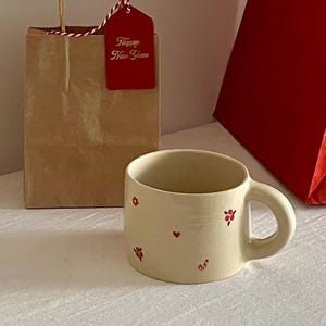 12 oz Christmas Mug, Handmade Stoneware Christmas Mug, 12 oz Coffee Mug, Christmas Mugs, Christmas Coffee Mug, Pottery Mug, Christmas Gift