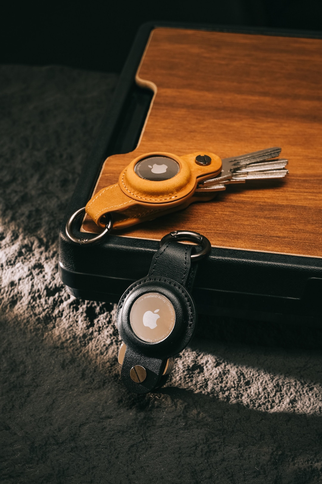 Leather Apple AirTag Key Holderairtag Keychain AirTag Key Organize Etsy