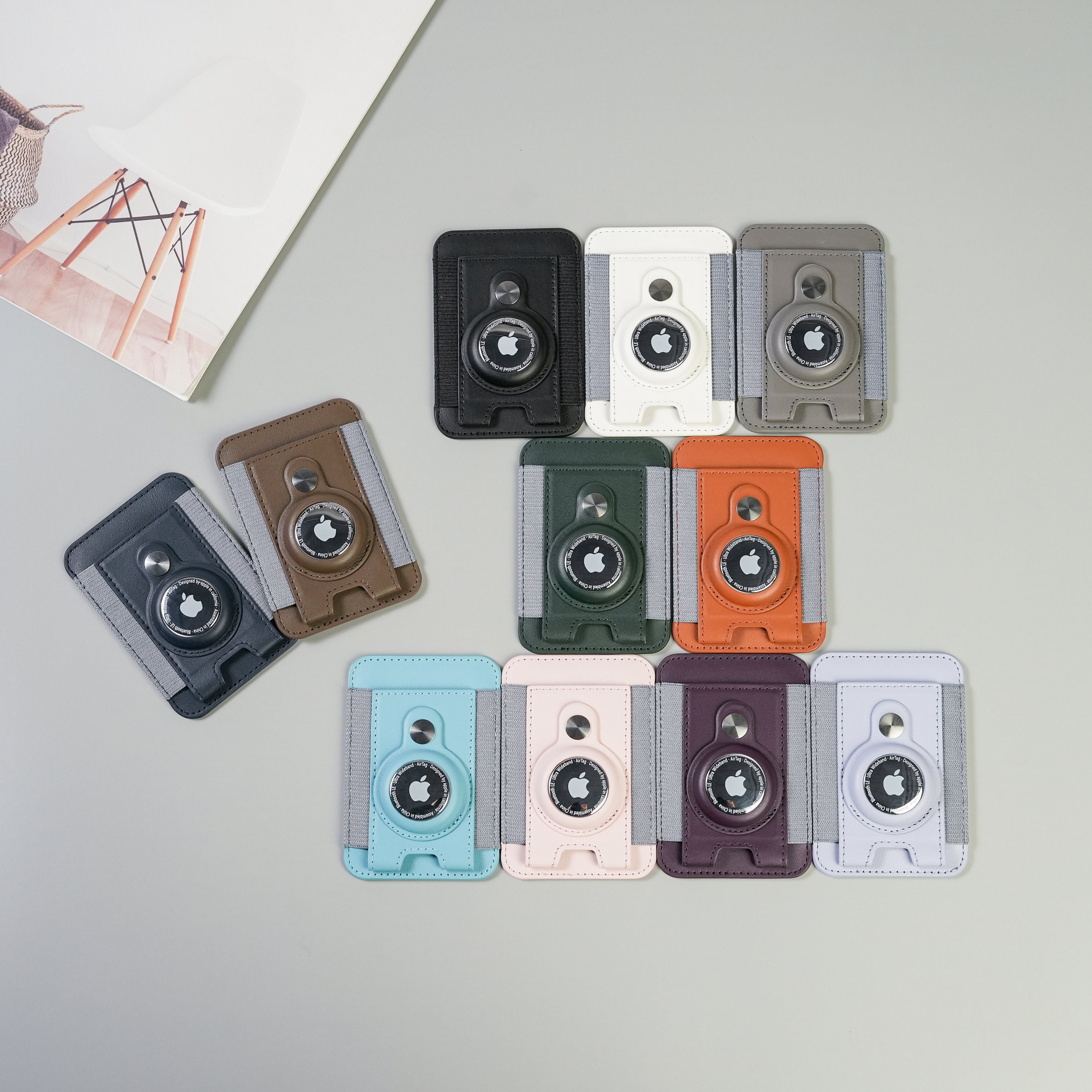 Portafoglio Minimalista Magnetico 4 In 1 Da Uomo: Con Supporto Airtag, Porta Carte E Fermasoldi, RFID - copertina