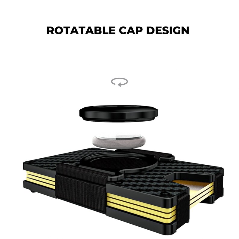 Carbon Fibre AirTag Wallet With Money Clip Groomsmen Gifts Etsy