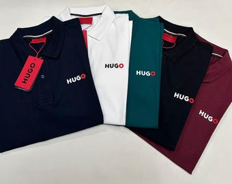 HUGO Boss Men’s Slim Fit Short Sleeve Hugo Logo Polo Shirt