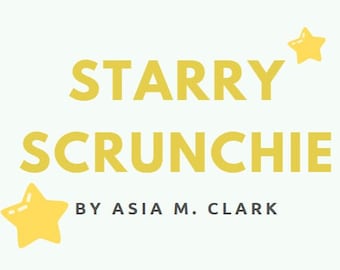 Starry Scrunchie PATTERN ONLY