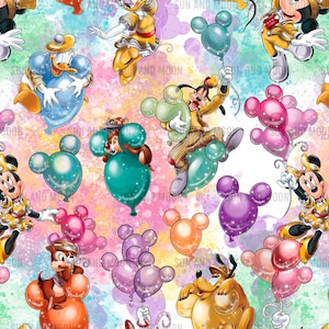 Cartoon Freunde nahtlose Muster, süße nahtlose Muster, Mickey nahtlose Datei, Cartoon nahtlose Muster, magische Königreich Nahtlos,