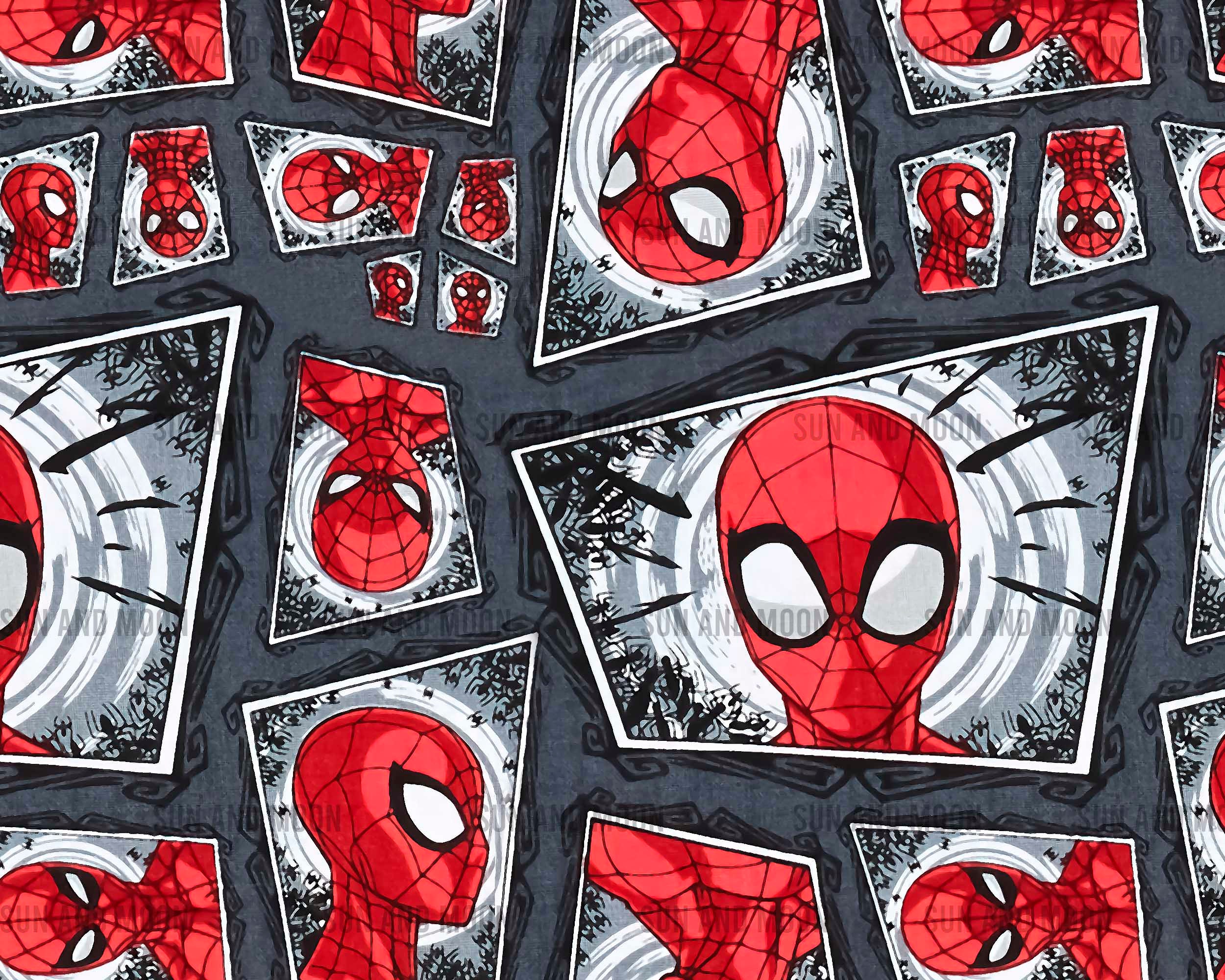 Super Heros Seamless Pattern, Cartoon Seamless Pattern, Spider Digital ...