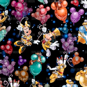 Cartoon Freunde nahtlose Muster, süße nahtlose Muster, Mickey nahtlose Datei, Cartoon nahtlose Muster, magische Königreich Nahtlos,