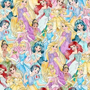 Carta digitale principessa, motivo senza cuciture principessa, cartone animato senza cuciture, motivo digitale senza cuciture, file per sublimazione principessa, carino senza cuciture.