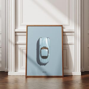 Mercedes-Benz 300SL Premium Poster | Classic Cars Wall Art | Car Illustration Print | Portrait | 30x40cm/50x70cm | Matte Finish