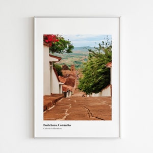Barichara Colombia Travel Poster, Barichara Colombia Wall Art, Colombia Travel Print, Colombia Wall Decor, Colombia Poster Print
