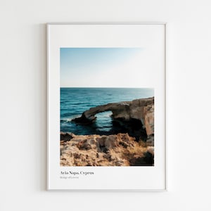Ayia Napa Cyprus Travel Poster, Ayia Napa Cyprus Wall Art, Ayia Napa Cyprus Travel Print, Cyprus Wall Decor, Cyprus Poster Print