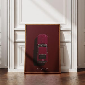 Ford Mustang Boss 429 Premium Poster | Muscle Cars Wall Art | Car Illustration Print | Portrait | 30x40cm/50x70cm | Matte Finish