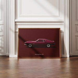 Ford Mustang Boss 429 Premium Poster | Muscle Cars Wall Art | Car Illustration Print | Landscape | 30x40cm/50x70cm | Matte Finish