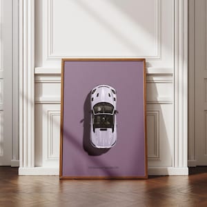 Porsche Boxster Spyder RS Premium Poster | Sportscar Cars Wall Art | Car Illustration Print | Portrait | 30x40cm/50x70cm | Matte Finish