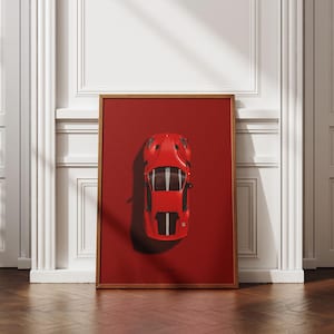 Ferrari F12 TDF Premium Poster | Supercars Wall Art | Car Illustration Print | Portrait | 30x40cm/50x70cm | Matte Finish