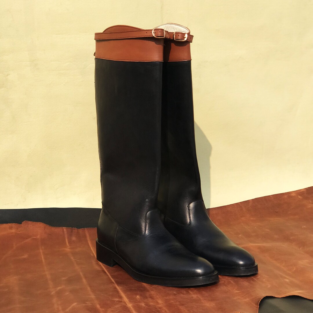 Handmade Riding Boot Men's Equestrian Boots Black Boots Etsy Hong Kong