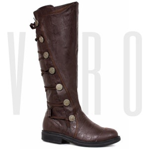 Mens leather deals renaissance boots