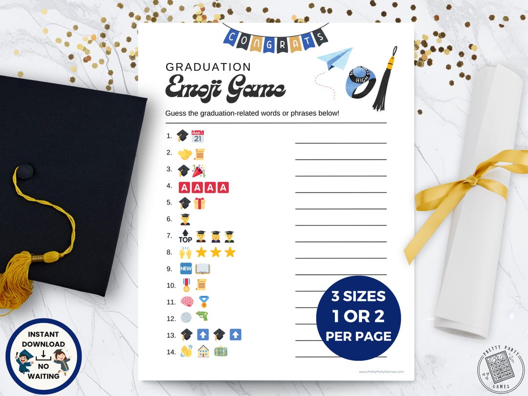 Graduation Emoji Game Fun Games For Graduation Parties Class Of 2025 Graduation Emoji Game Fun Games For Graduation Parties Class Of 2025