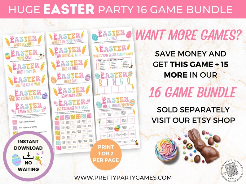 Easter two truths and a lie game easter ice breaker game easter party