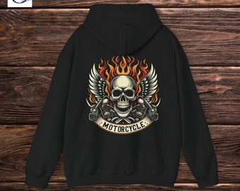 Sudadera con capucha de motocicleta - Eternal Glide 2 - Regalo para entusiastas de las motocicletas, sudadera con capucha de motociclista, sudadera con capucha de moto, él o ella, ropa de motocicleta, algodón