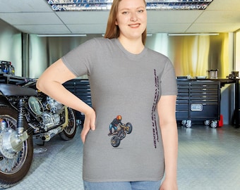 Biker T Shirt - Who Needs Therapy - Una camiseta de motocicleta personalizada única y minimalista divertida para cualquier motorista