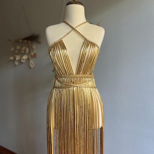 Cleopatra Gold Dress - Etsy