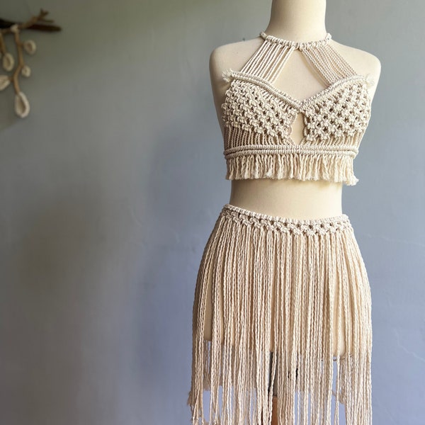 Macrame Skirt Etsy