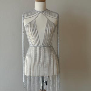 knee length dresses for ladies Chain Mail Dress
