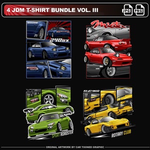 JDM TShirt Design PNG, gráfico de carros, arquivo digital de camiseta, design de roupas, sublimação urbana, DTG, carro vetorial